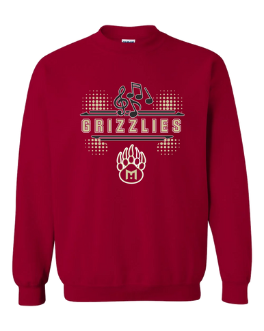 Mission Hills Grizzlies Band # 3 Men's Sweatshirt