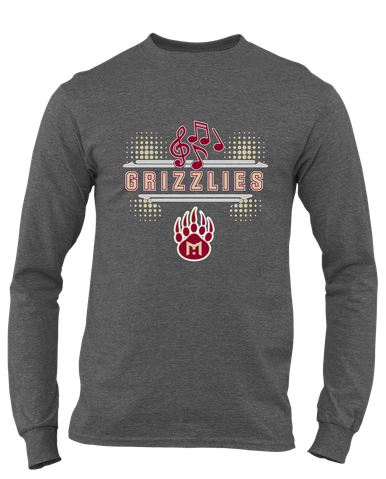 Mission Hills Grizzlies Band # 3 Men's Premium LS T-Shirt