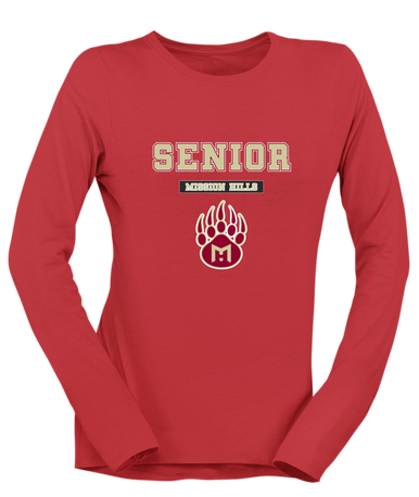 Mission Hills Grizzlies Senior #2 Women's LS T-Shirt