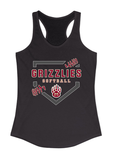 Mission Hills Grizzlies Softball #2 Women's Tank Top