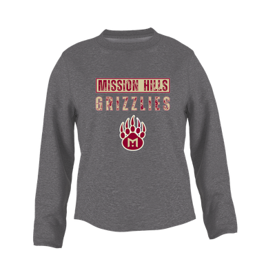 Mission Hills Grizzlies Mascot #9 Women's Sweatshirt