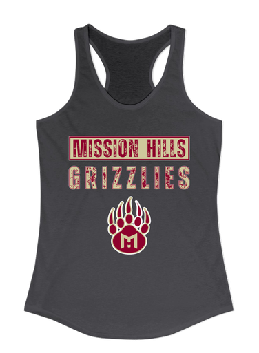 Mission Hills Grizzlies Mascot #9 Women's Tank Top