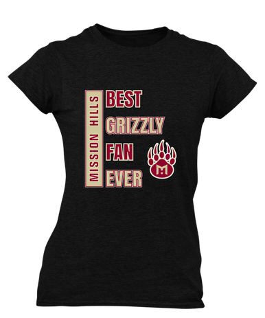 Mission Hills Grizzlies Best Grizzly Fan Women's Premium SS T-Shirt