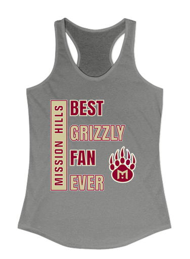 Mission Hills Grizzlies Best Grizzly Fan Women's Tank Top