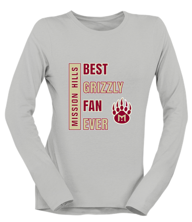 Mission Hills Grizzlies Best Grizzly Fan Women's Premium LS T-Shirt