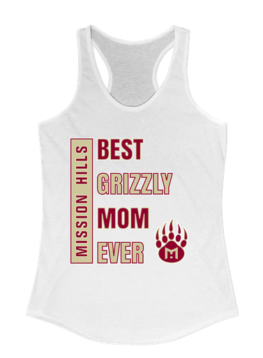 Mission Hills Grizzlies Best Grizzly Mom Women's Tank Top