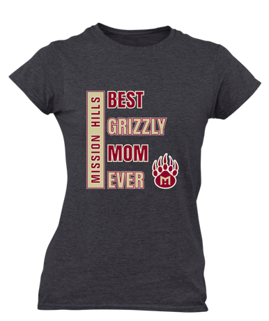 Mission Hills Grizzlies Best Grizzly Mom Women's Premium SS T-Shirt