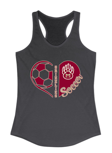 Mission Hills Grizzlies Heart Soccer Women's Tank Top