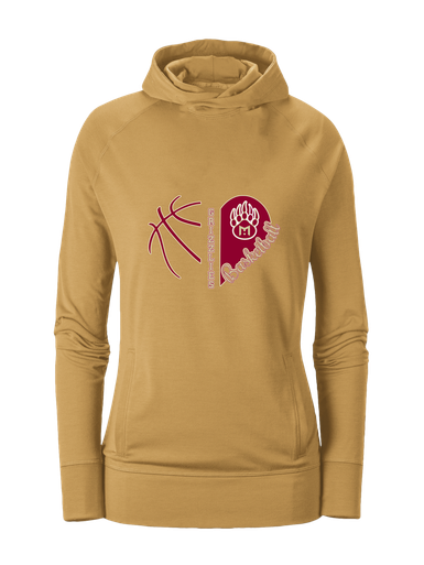 Mission Hills Grizzlies Heart Basketball Women's Hoodie