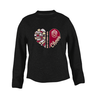Mission Hills Grizzlies Heart Cheer Women's Sweatshirt