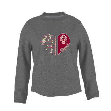 Mission Hills Grizzlies Heart Band Women's Sweatshirt