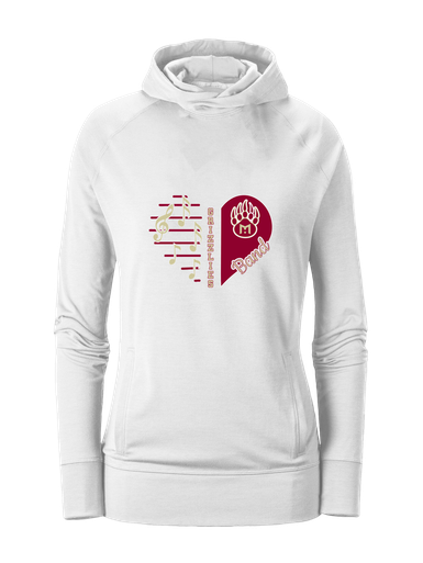 Mission Hills Grizzlies Heart Band Women's Hoodie