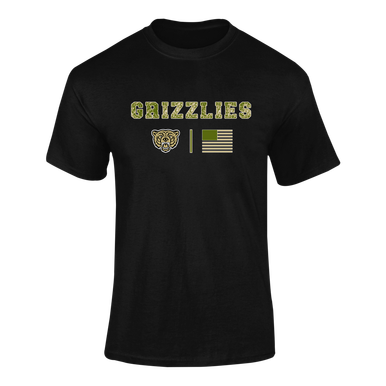 Golden Valley Grizzlies Camo Flag Men's SS T-Shirt