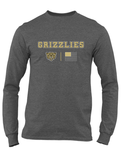 Golden Valley Grizzlies Team Colors Flag Men's LS T-Shirt