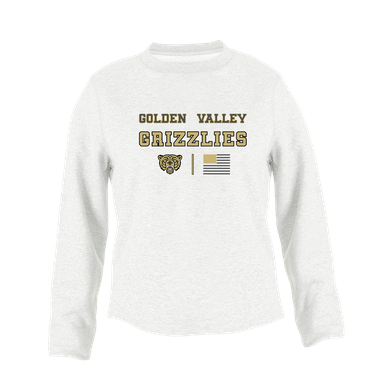 Golden Valley Grizzlies Spirit Flag Women's Sweatshirt