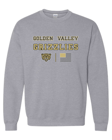Golden Valley Grizzlies Spirit Flag Men's Sweatshirt
