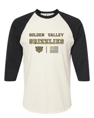 Golden Valley Grizzlies Spirit Flag Women's Baseball T-Shirt