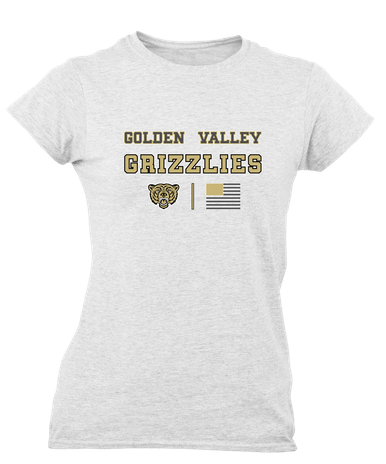 Golden Valley Grizzlies Spirit Flag Women's SS T-Shirt