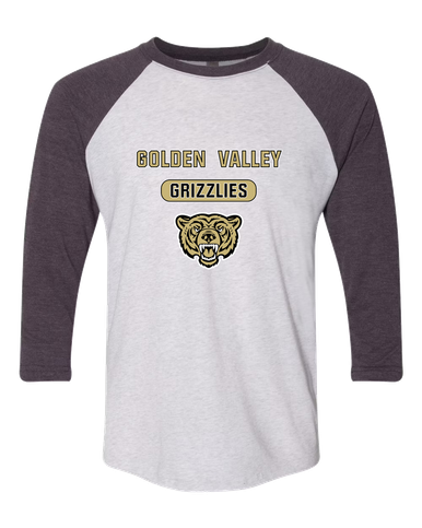 Golden Valley Grizzlies Mascot #3 Men's Baseball T-Shirt