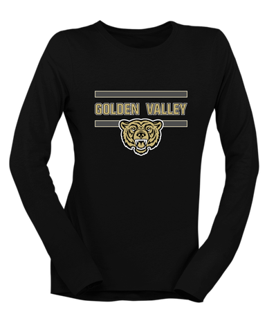 Golden Valley Grizzlies Mascot #4 Women's LS T-Shirt