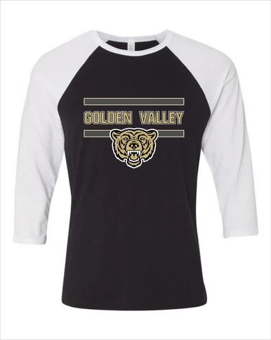Golden Valley Grizzlies Mascot #4 Women's Baseball T-Shirt