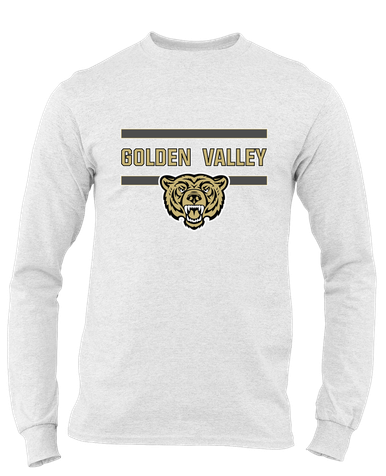 Golden Valley Grizzlies Mascot #4 Men's LS T-Shirt