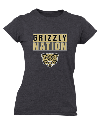 Golden Valley Grizzlies Nation #1 Women's Premium SS T-Shirt