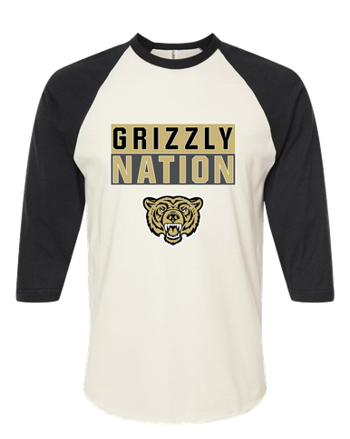 Golden Valley Grizzlies Nation #1 Men's Baseball T-Shirt