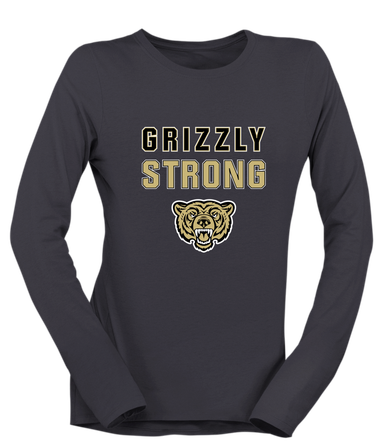 Golden Valley Grizzlies Strong #2 Women's Premium LS T-Shirt
