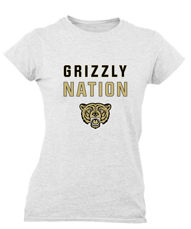 Golden Valley Grizzlies Nation #2 Women's Premium SS T-Shirt