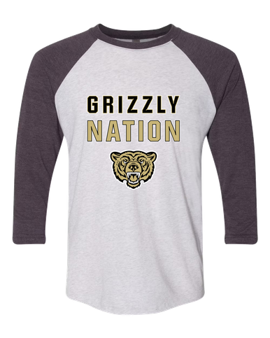 Golden Valley Grizzlies Nation #2 Men's Baseball T-Shirt