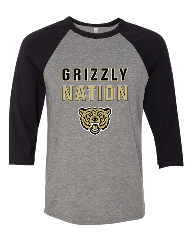 Golden Valley Grizzlies Nation #2 Women's Baseball T-Shirt
