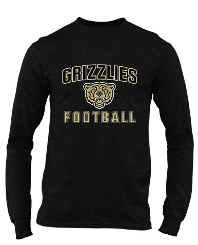 Golden Valley Grizzlies Football #1 Men's Premium LS T-Shirt