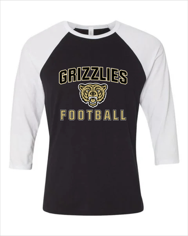Golden Valley Grizzlies Football #1 Men's Baseball T-Shirt