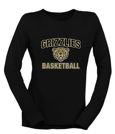 Golden Valley Grizzlies Basketball #1 Women's LS T-Shirt