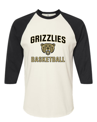 Golden Valley Grizzlies Basketball #1 Men's Baseball T-Shirt