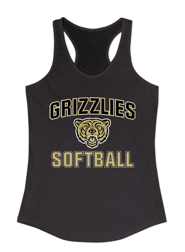 Golden Valley Grizzlies Softball #1 Women's Tank Top