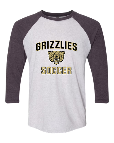 Golden Valley Grizzlies Soccer #1 Women's Baseball T-Shirt