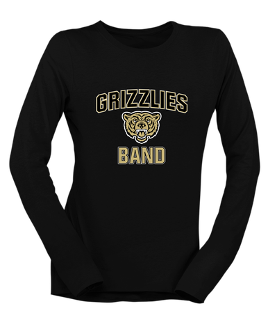 Golden Valley Grizzlies Band # 1 Women's LS T-Shirt