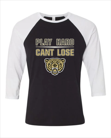Golden Valley Grizzlies Play Hard, Can't Lose Women's Baseball T-Shirt