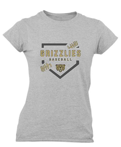 Golden Valley Grizzlies Baseball #2 Women's SS T-Shirt