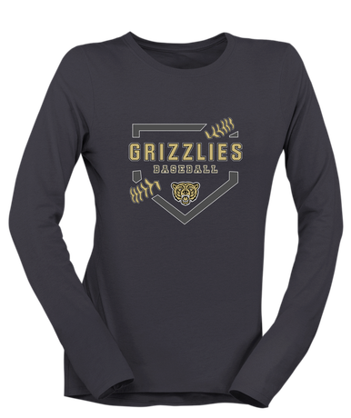Golden Valley Grizzlies Baseball #2 Women's LS T-Shirt