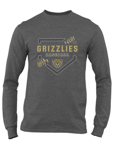 Golden Valley Grizzlies Baseball #2 Men's LS T-Shirt