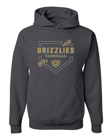 Golden Valley Grizzlies Baseball #2 Men's Premium Hoodie