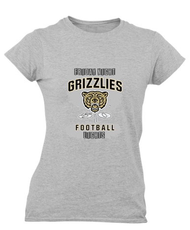Golden Valley Grizzlies Football #6 Women's Premium SS T-Shirt