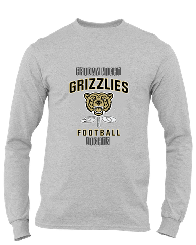 Golden Valley Grizzlies Football #6 Men's LS T-Shirt