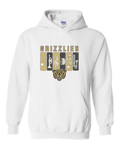 Golden Valley Grizzlies Band # 2 Men's Hoodie