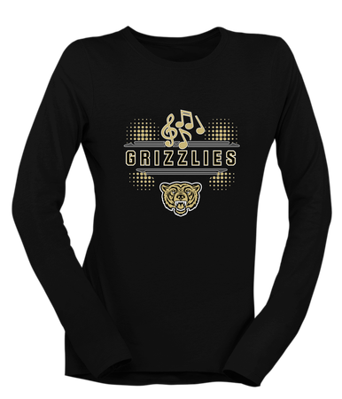 Golden Valley Grizzlies Band # 3 Women's LS T-Shirt