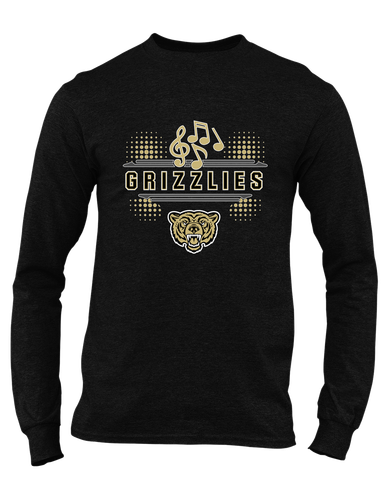 Golden Valley Grizzlies Band # 3 Men's LS T-Shirt