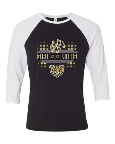 Golden Valley Grizzlies Band # 3 Men's Baseball T-Shirt